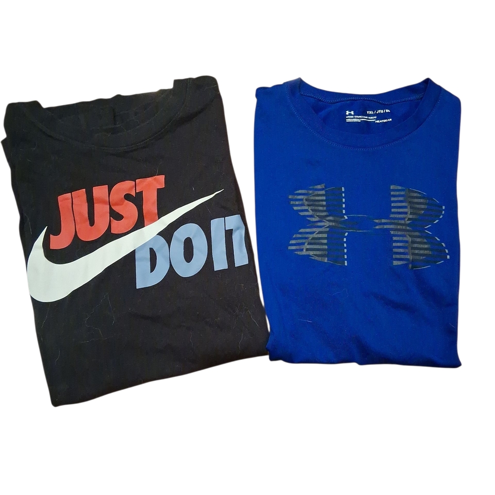 2 Mens Shirts, Nike And Under Armour, Size Small